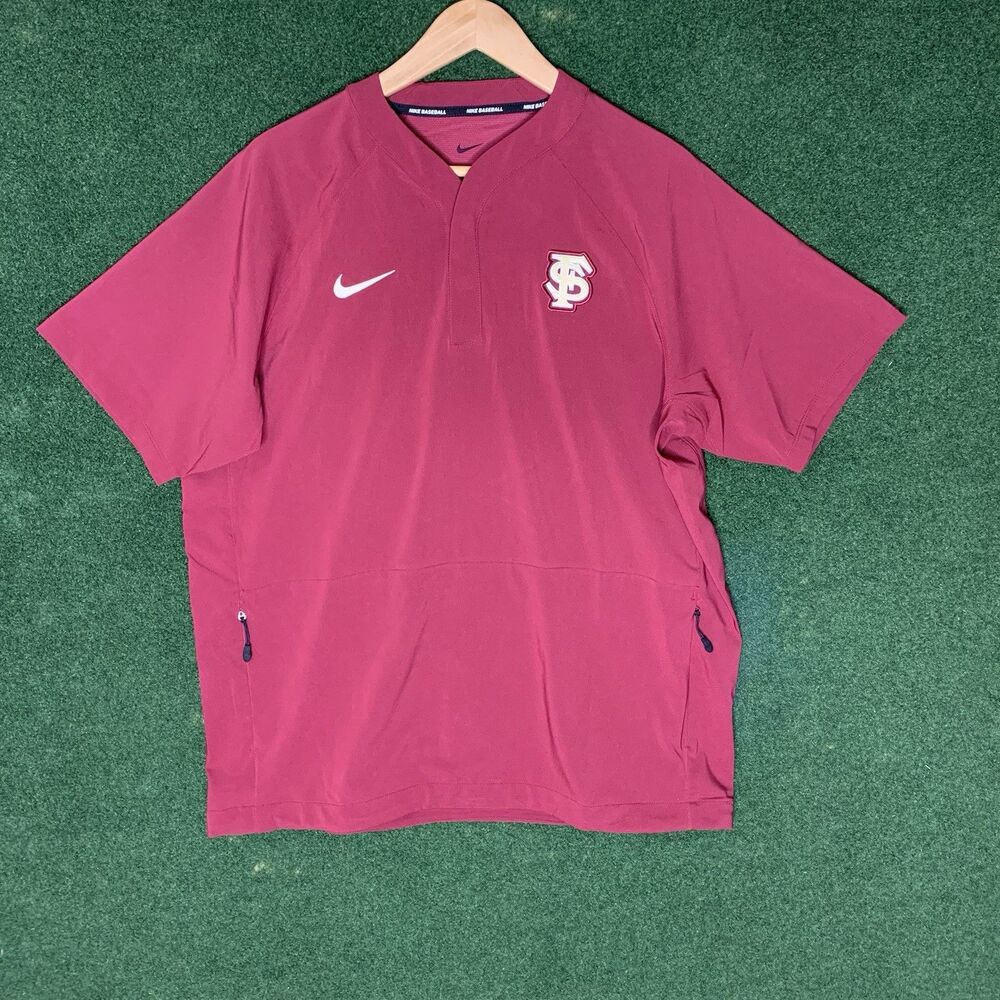 Sz L Nike Florida State Seminoles FSU Team Issued Baseball Batting Jacket